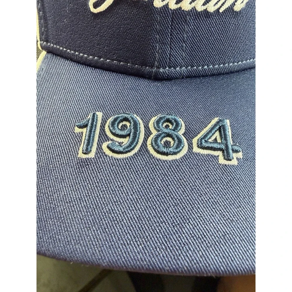 Jordan 1984 Navy Blue White Gray Embroidered Baseball Cap Hat